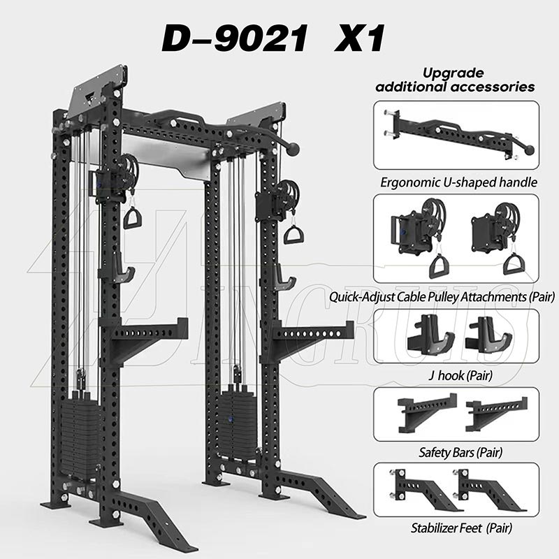All-in-One Power Rack with Cable Crossover