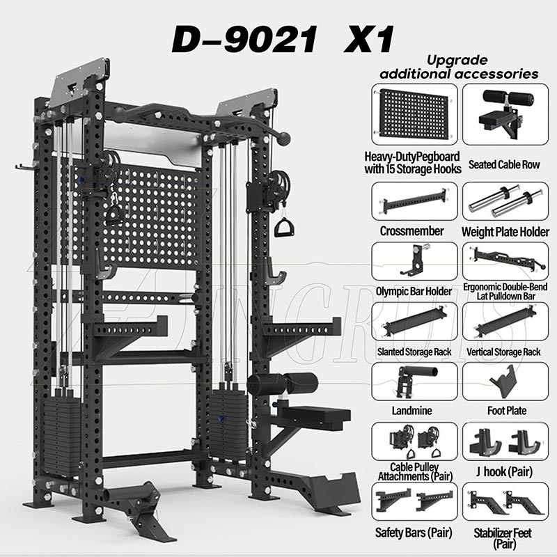 All-in-One Power Rack with Cable Crossover